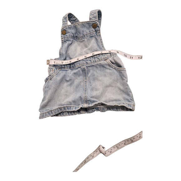 Old Navy Child Size 6-12M Blue Denim Overall Dress - Picture 5 of 6